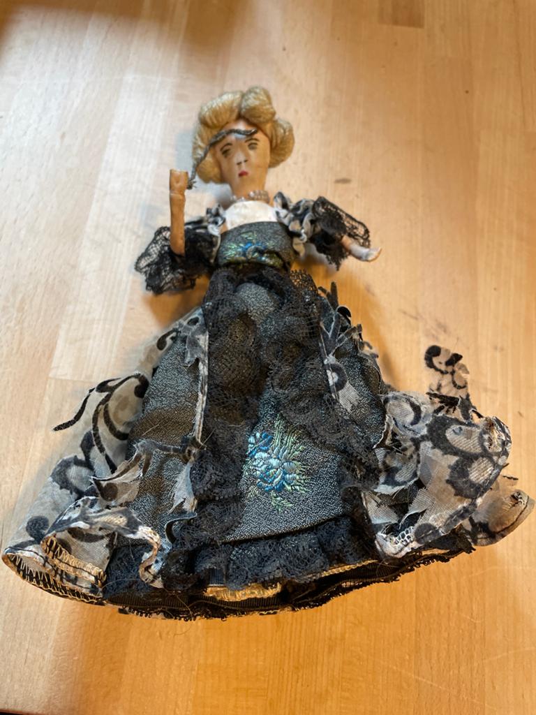 Antieke Stoffen Pop in Victoriaanse Stijl, Antiek en Kunst, Antiek | Speelgoed, Verzenden