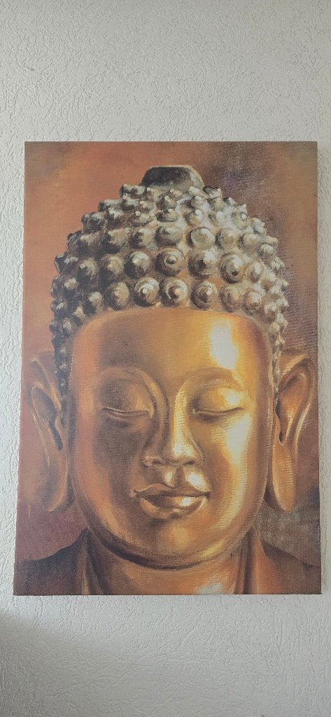 Gratis Boeddha schilderij, Ophalen, Zo goed als nieuw, Schilderij, 75 – 100