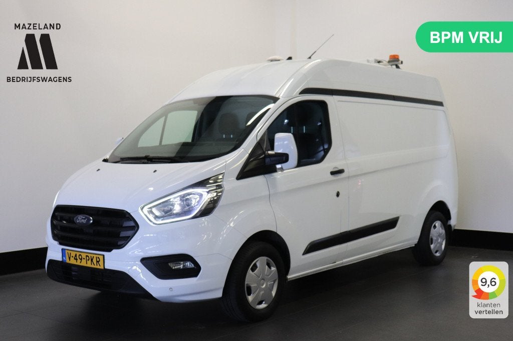Ford Transit Custom 2.0 TDCI 130 PK L2H2 EURO 6 - Airco - Cr, Auto's, Voorwielaandrijving, 1940 kg, Stof, 4 cilinders