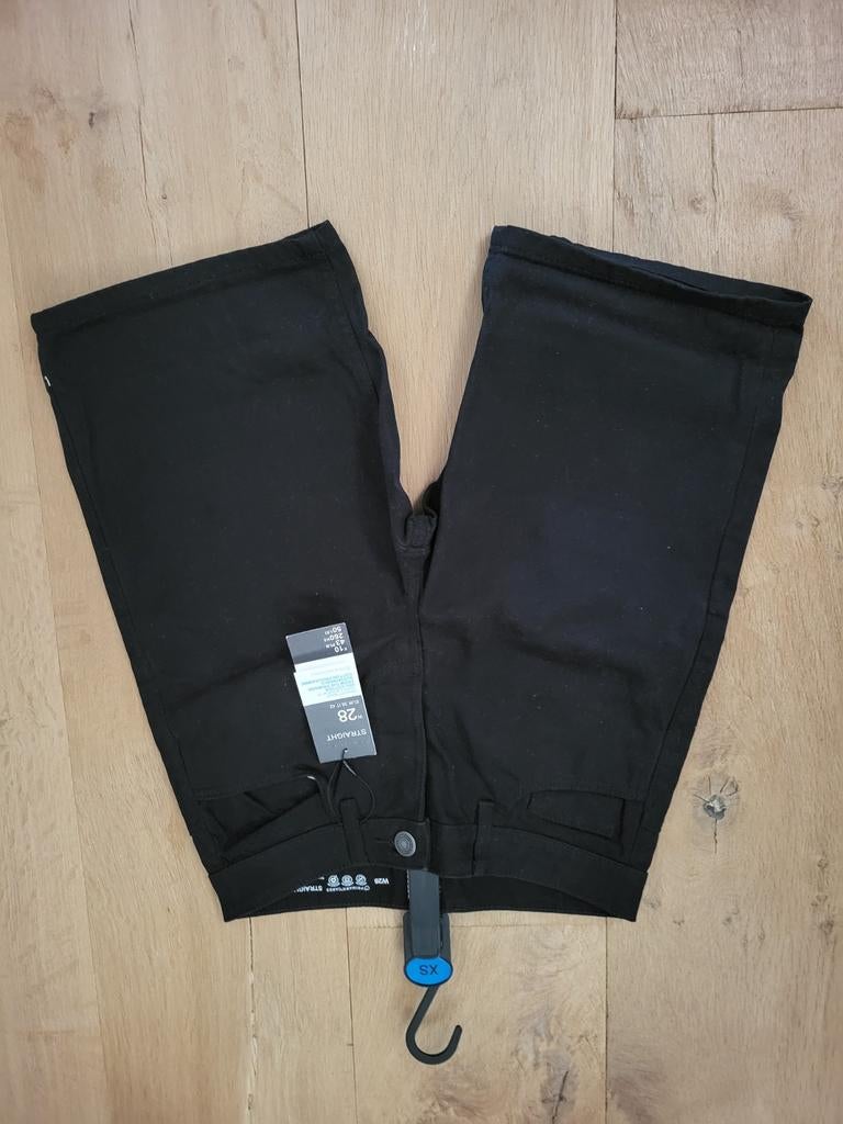 Nieuwe Primark Zwarte Straight Jeans - Maat 36 (XS), Zwart, Nieuw, W32 (confectie 46) of kleiner, Ophalen of Verzenden