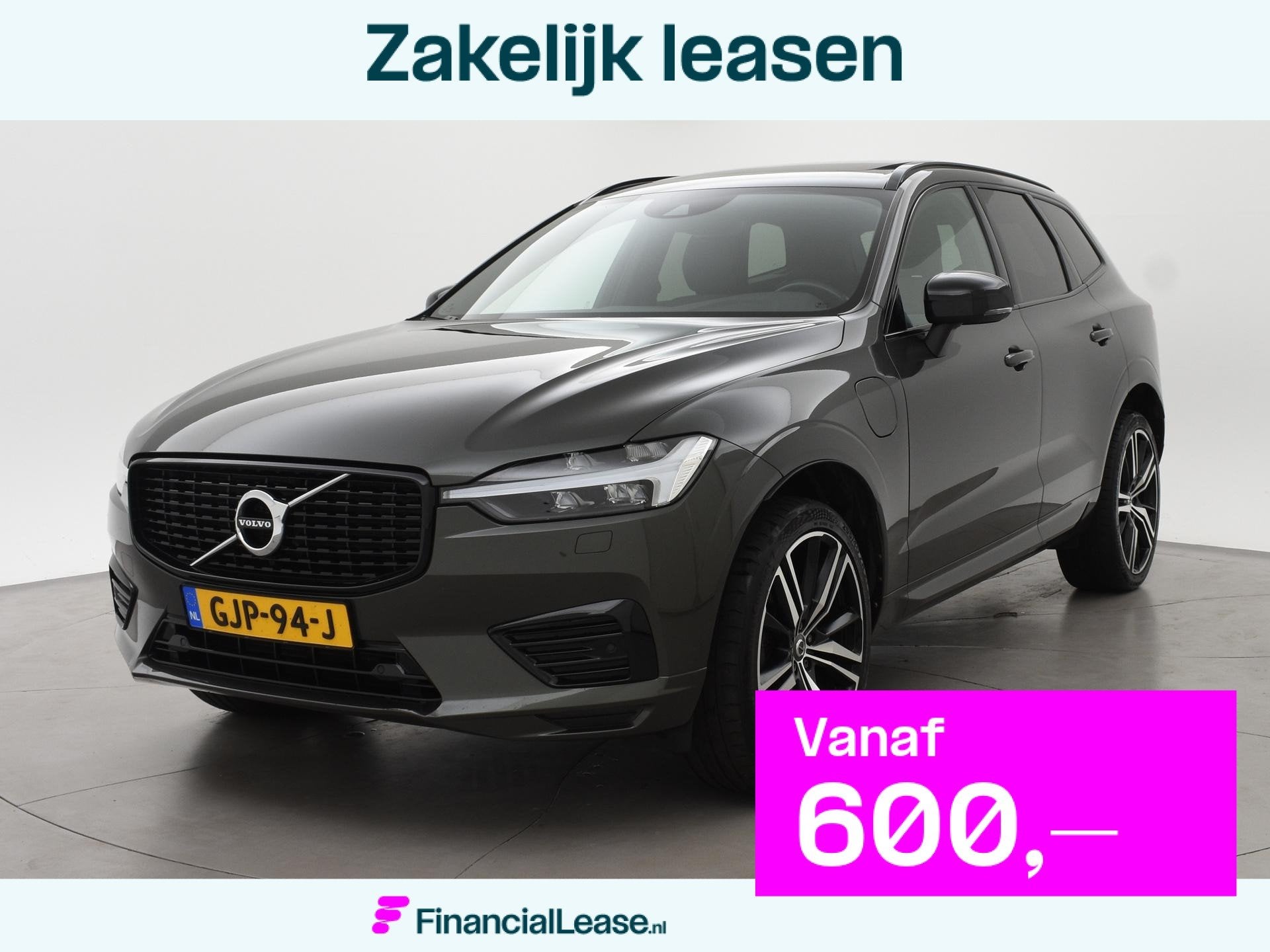 Volvo XC60 2.0 T6 RECHARGE 340 PK R-DESIGN + 21 INCH | TREKH, Gebruikt, 1969 cc, Leder en Stof, 340 pk