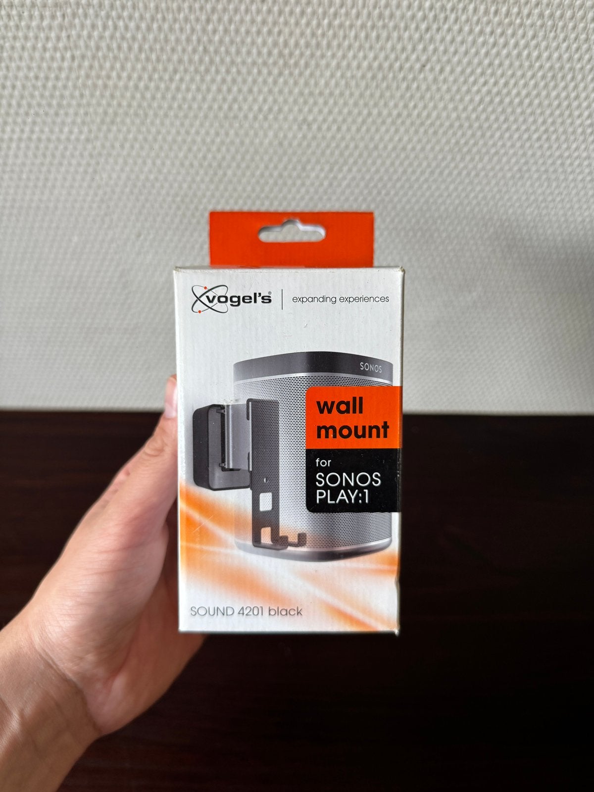 Vogel's Wall Mount for Sonos Play 1, Sound 4201 Black, Ophalen of Verzenden, Nieuw