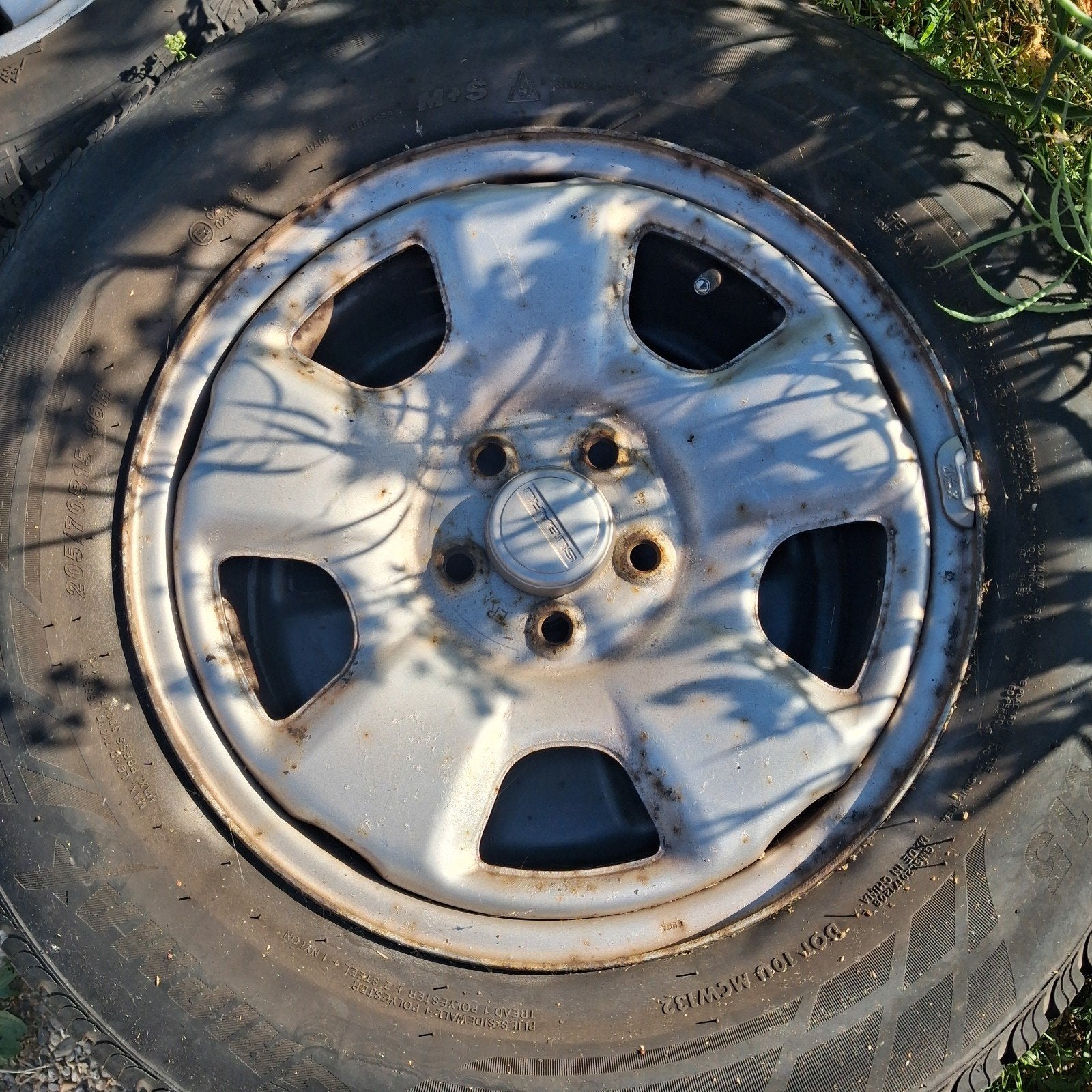 Subaru forester originele velgen en alu 15" velgen, Ophalen, 15 inch, Velg(en), 185 mm