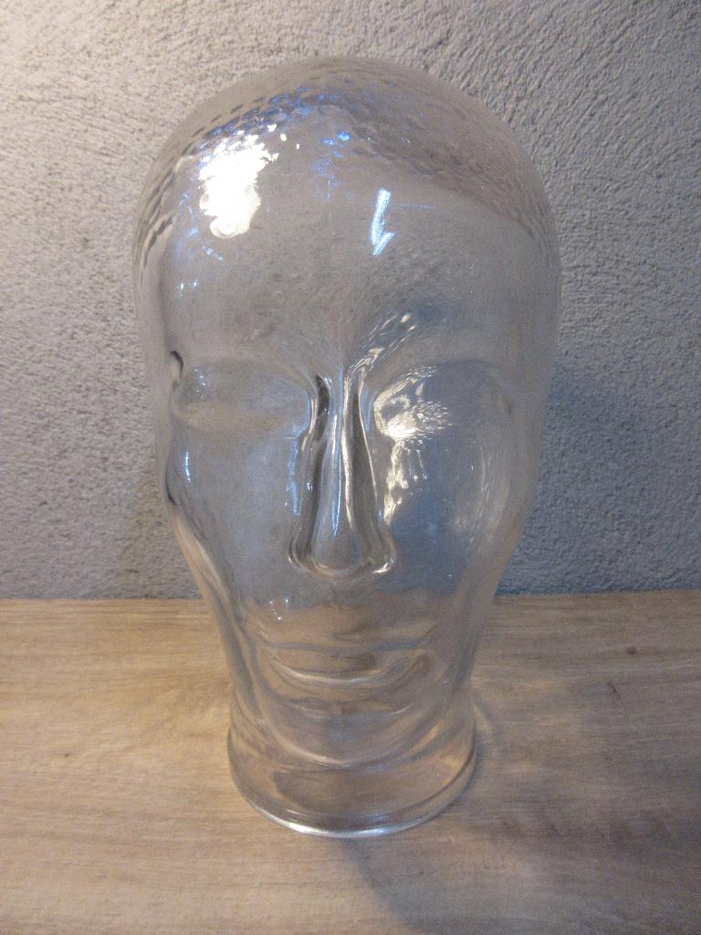Vintage glazen hoofd voor koptelefoon, Ophalen of Verzenden, Gebruikt, Overige merken