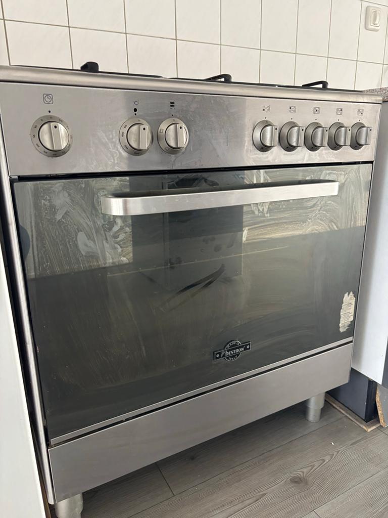 Bestron 6 pit Gasfornuis met Oven. LET OP, Ophalen, Gebruikt, 60 cm of meer, Gas
