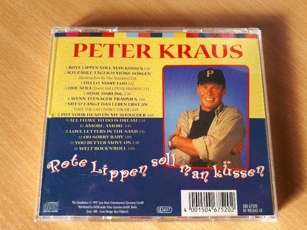 CD - Peter Kraus - Rote Lippen soll man kuessen, Rock, Ophalen of Verzenden, Zo goed als nieuw, Album
