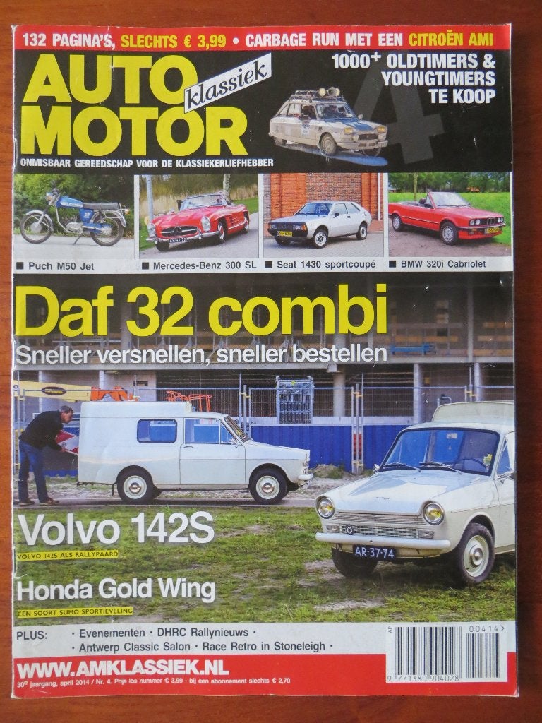 Auto Motor Klassiek 4 2014 DAF 32 Combi, Volvo 142S, BMW 320, Ophalen of Verzenden, Nieuw, BMW