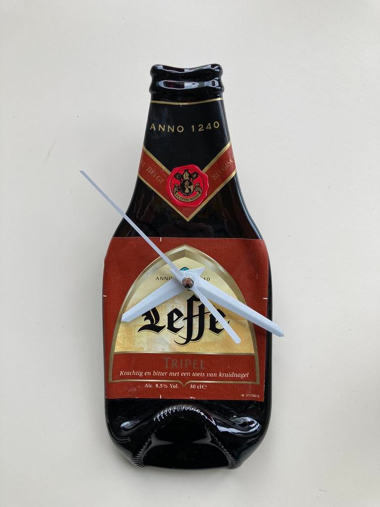 Klokje Leffe, Amstel, brand of Jupiler bier flesje kado, Ophalen of Verzenden, Zo goed als nieuw, Overige typen