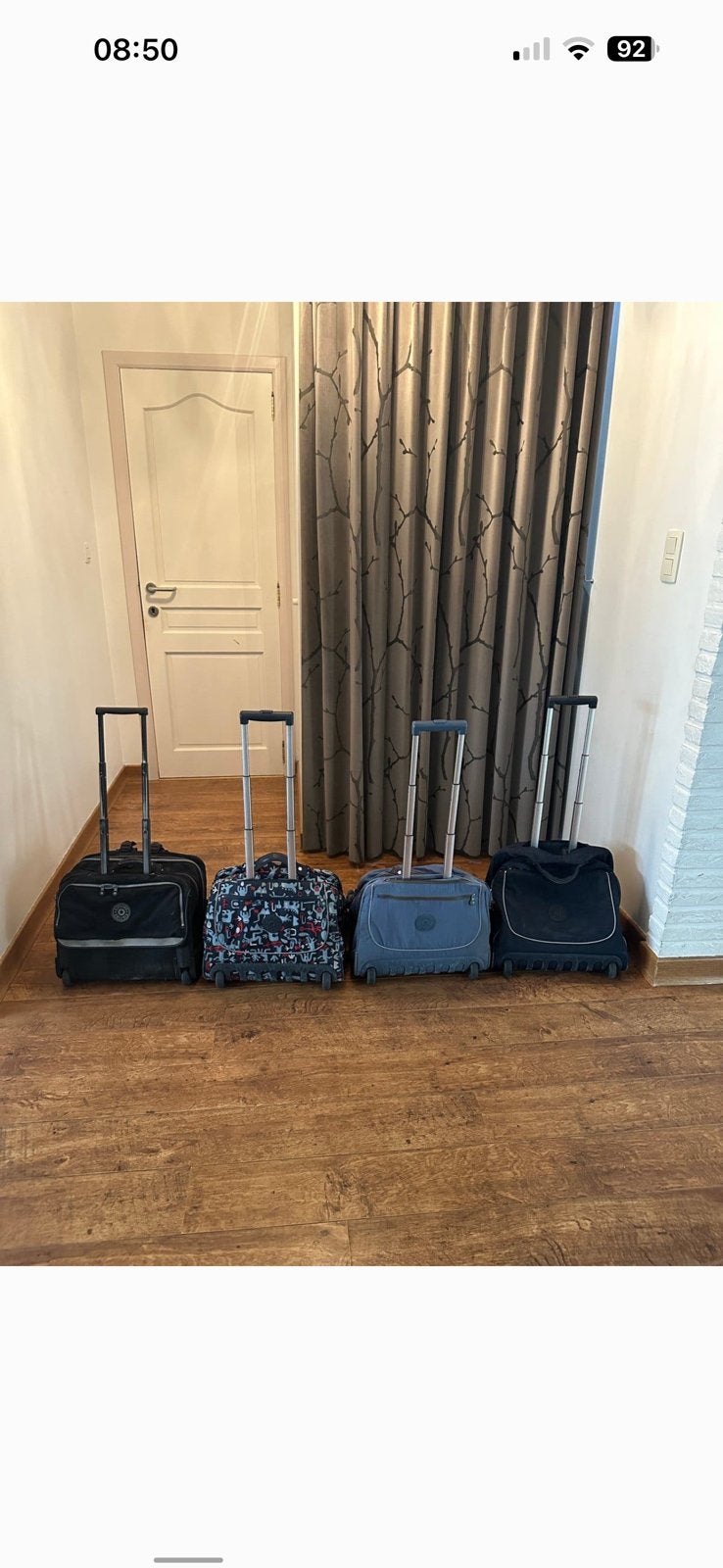 Kipling 4x boekentas rugtas rugzak op wielen, Ophalen, Zo goed als nieuw, Hard kunststof, 70 cm of meer