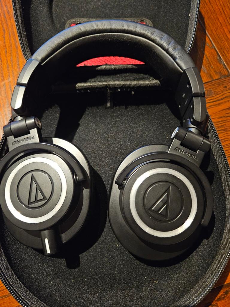 Audio-Technica ATH-M50x Hoofdtelefoon, Ophalen, Gebruikt, Over oor (circumaural), Overige merken
