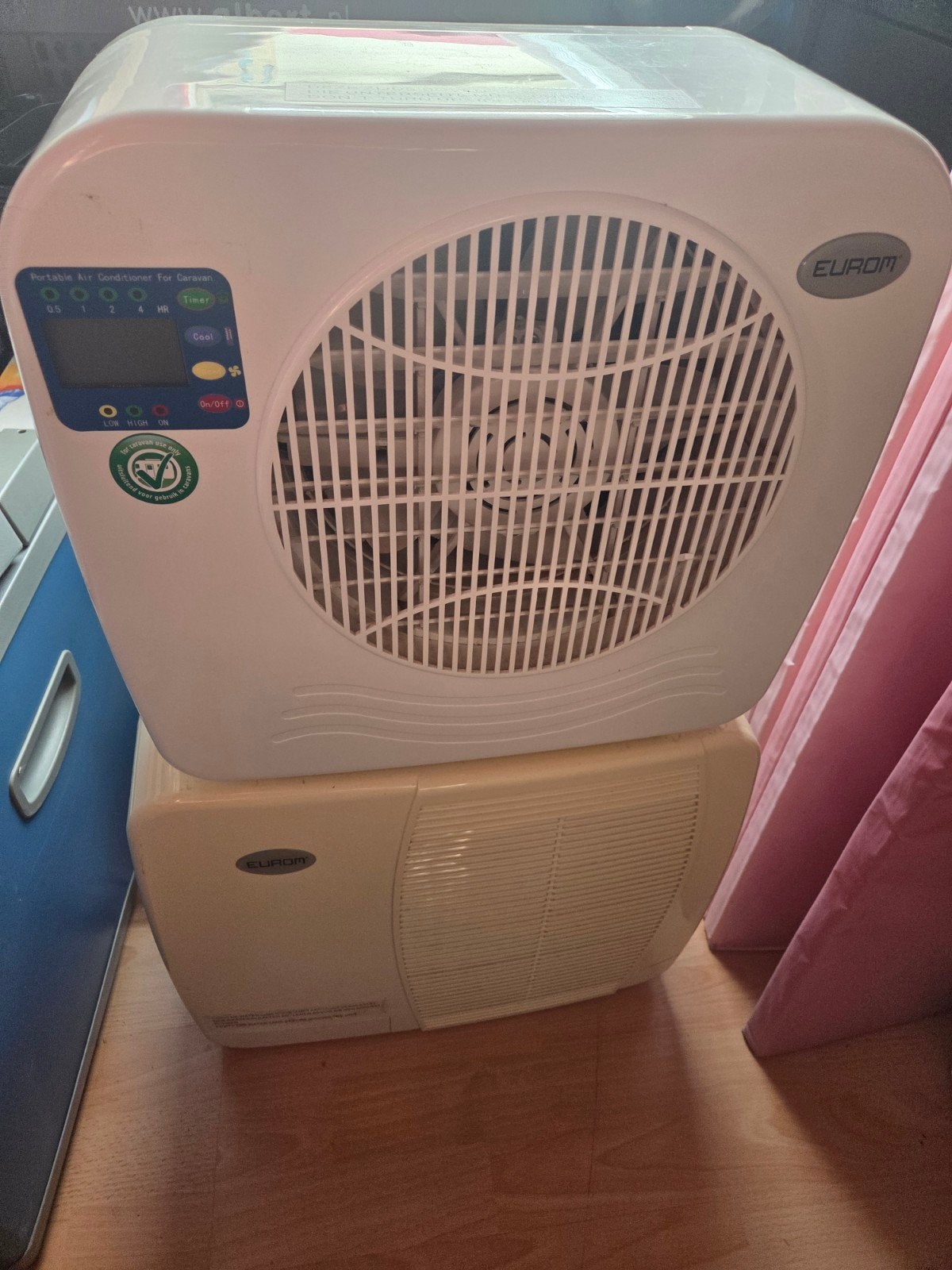 Eurom AC2401 split unit airco, Ophalen, Minder dan 60 m³, 3 snelheden of meer, Zo goed als nieuw