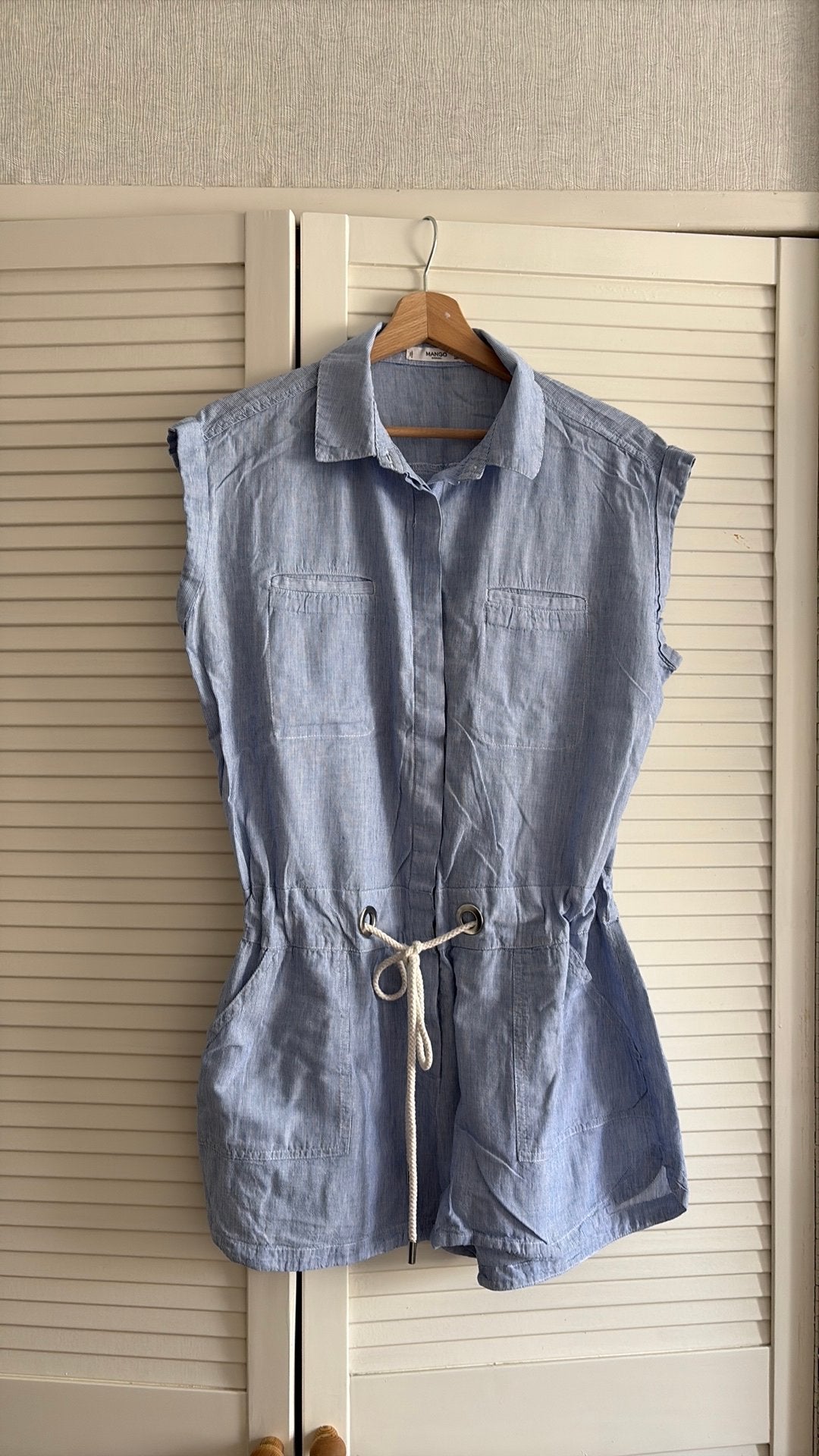Mango jumpsuit maat L, Kleding | Dames, Jumpsuits, Ophalen of Verzenden, Zo goed als nieuw, Maat 38/40 (M), Blauw