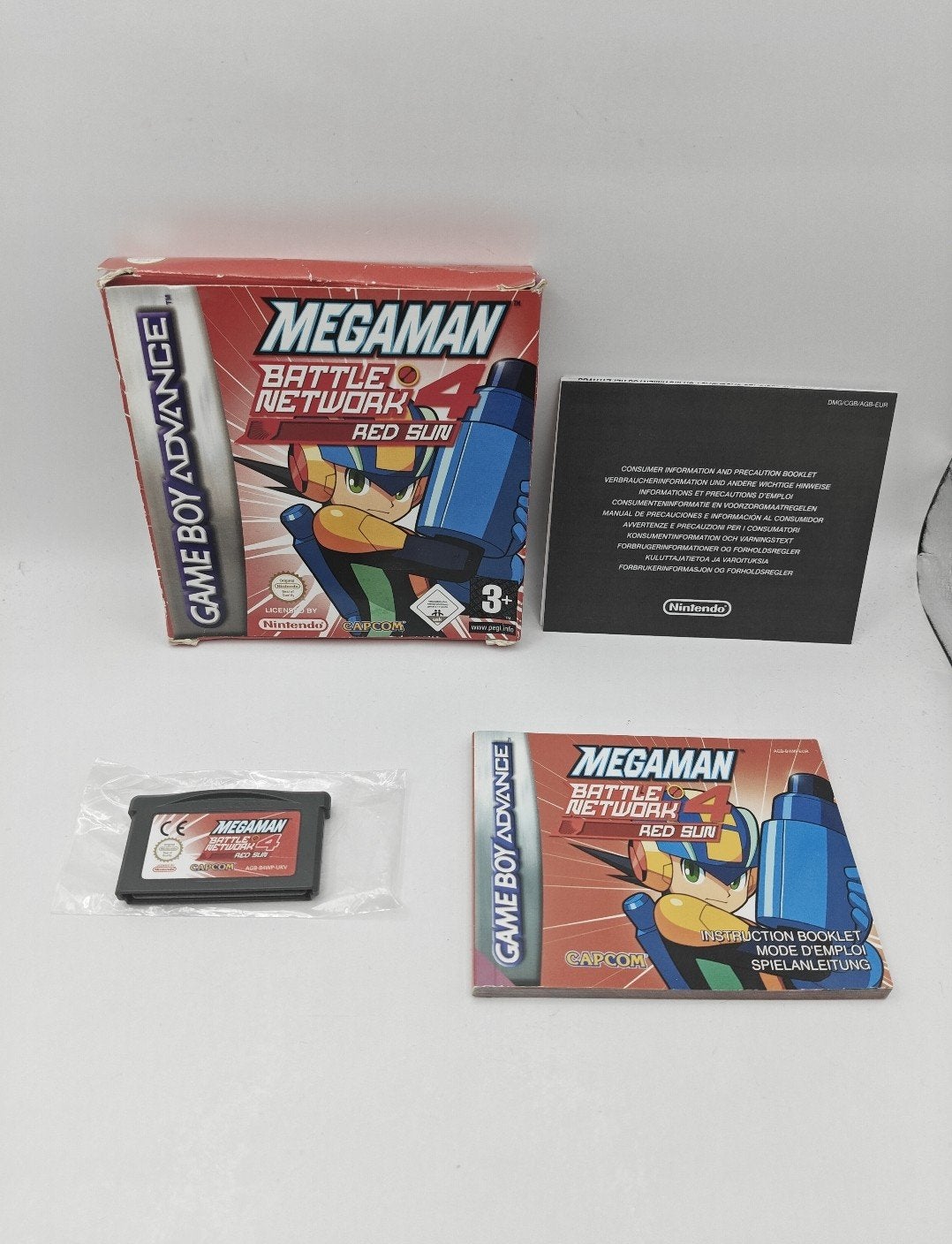 Mega Man Battle Network 4 Red Sun - Gameboy Advance CIB, Support@capcom.com, 1 speler, Ophalen of Verzenden, Zo goed als nieuw
