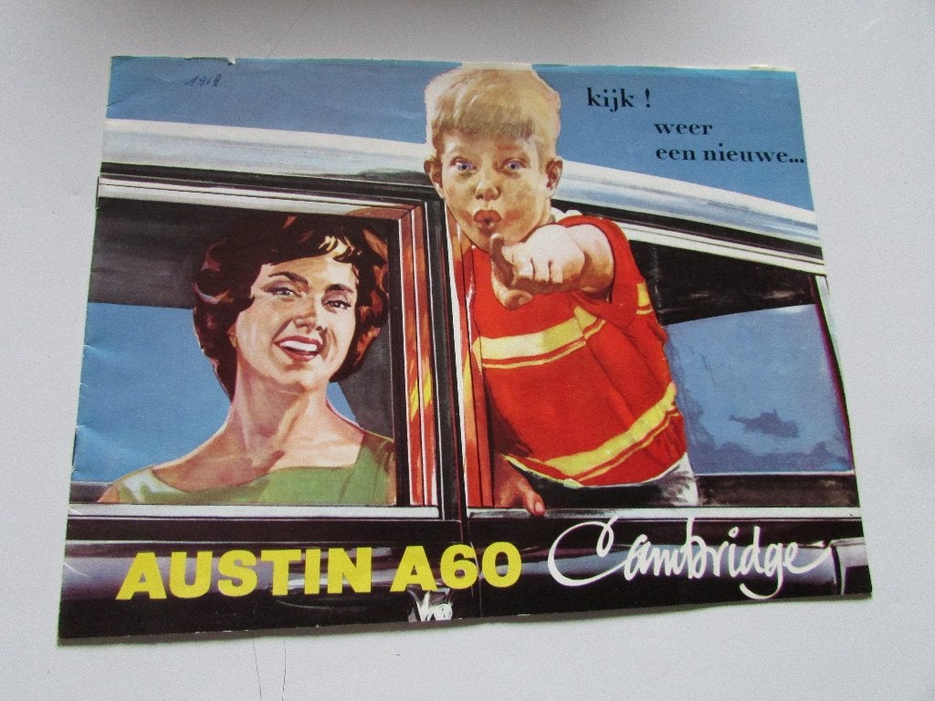 AUSTIN A 60 CAMBRIDGE, BROCHURE, Gelezen, Ophalen of Verzenden, Overige merken, Austin motor company