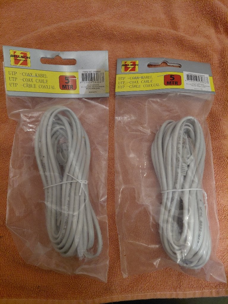 coax kabel, Ophalen, Nieuw, Kabel of Snoer