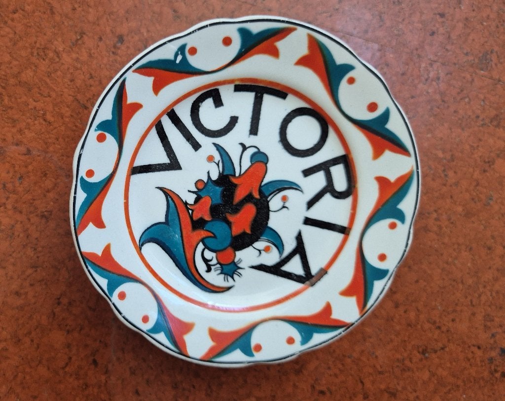 5 vintage schoteltjes Petrus Regout VICTORIA, Ophalen of Verzenden