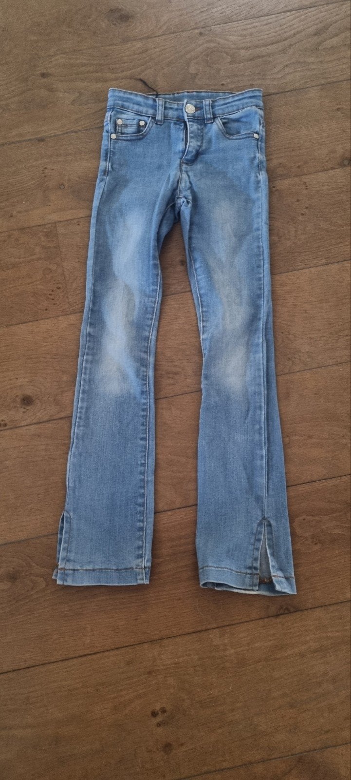 Dutch Dream Denim verstelbare spijkerbroek maat 134, Kinderen en Baby's, Kinderkleding | Maat 134, Broek, Gebruikt, Dutch Dream Denim
