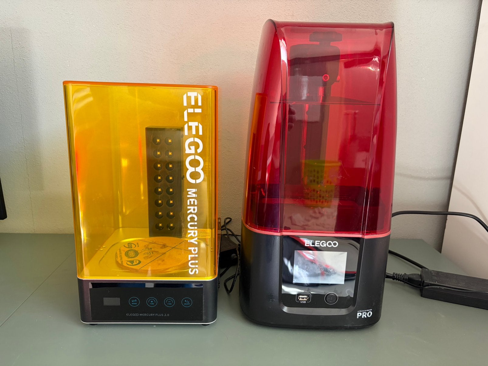 Elegoo Mercury Plus 2.0 en Elegoo Mars 3 Pro, Computers en Software, Ophalen, Elegoo, Resin/Hars, Zo goed als nieuw