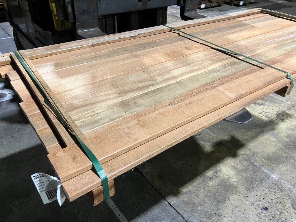 planken-vlonderplanken–Hardhout–Sucupira Amarela-20x90 mm, Tuin en Terras, Palen, Balken en Planken, Ophalen, Planken, Nieuw, Hardhout