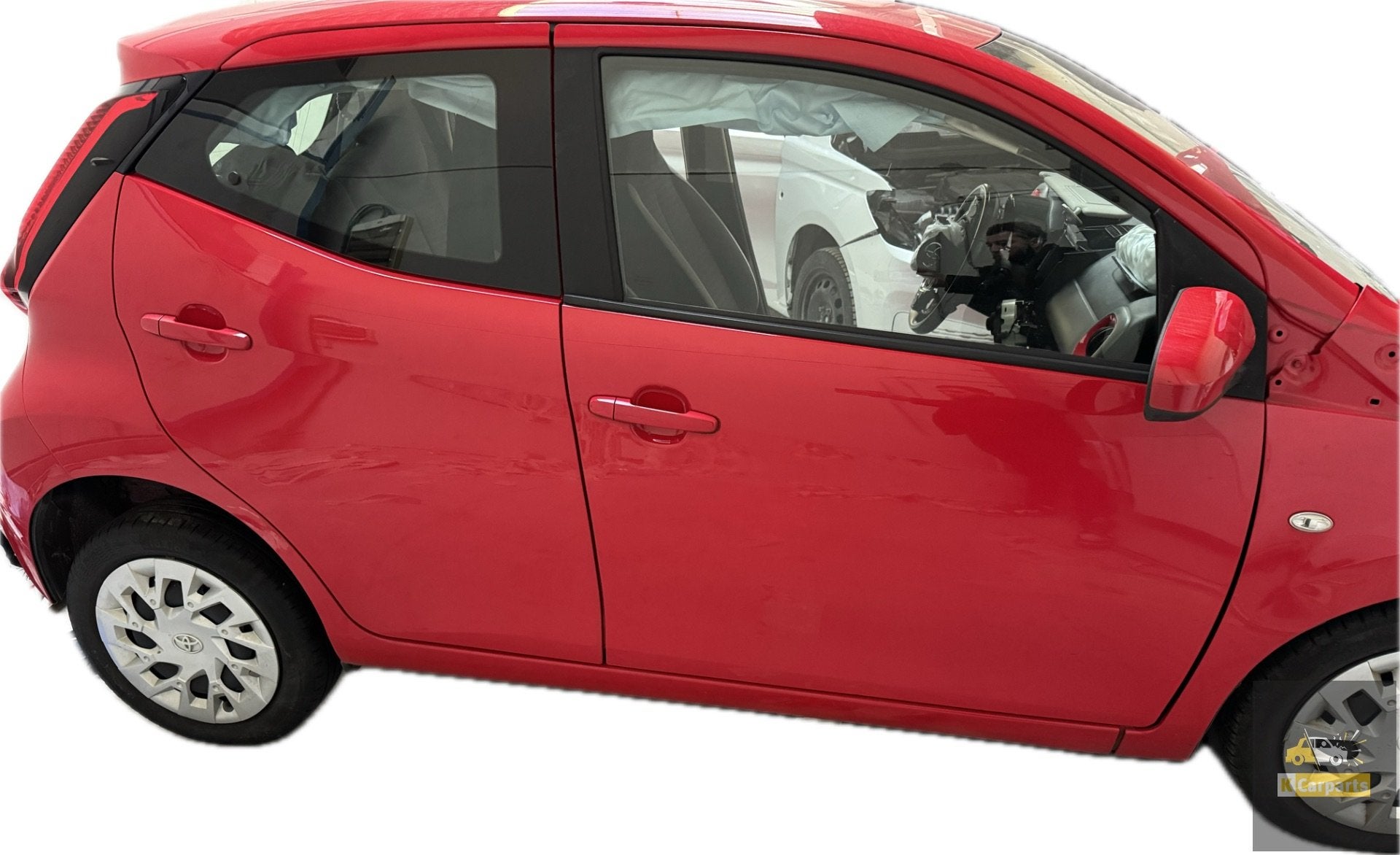 Rechts Voor portier Toyota Aygo C1 108 3po rood origineel, Auto-onderdelen, Info@toyota.co.jp, Gebruikt, Deur, Toyota Motor Corporation
