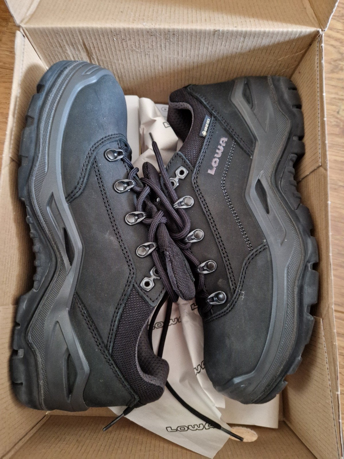 Nieuwe zwarte Lowa Renegade Work II GTX LO werkschoenen, Heren, Schoenen, Nieuw, Ophalen of Verzenden