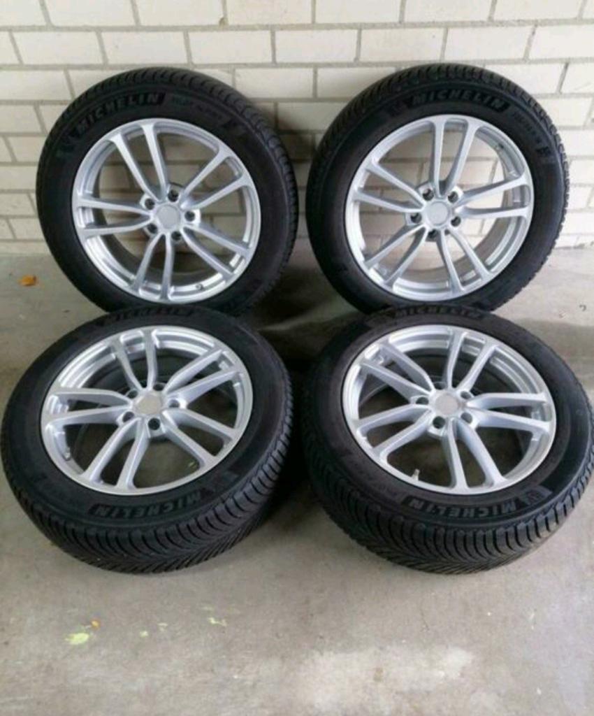 18 inch Michelin Pilot Alpin 5 winterwielset (5x114.3), Ophalen, Gebruikt, Voor, Hyundai