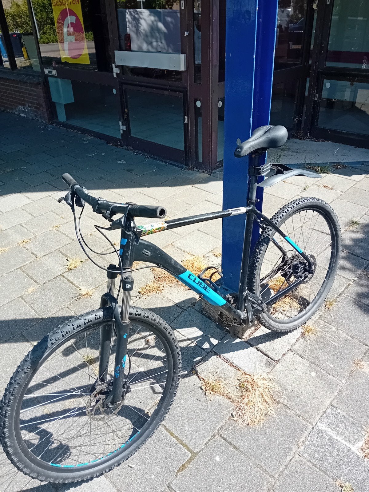 Cube Mountainbike - Zwart/Blauw - Goede staat, Gebruikt, Hardtail, Heren, Schijfrem