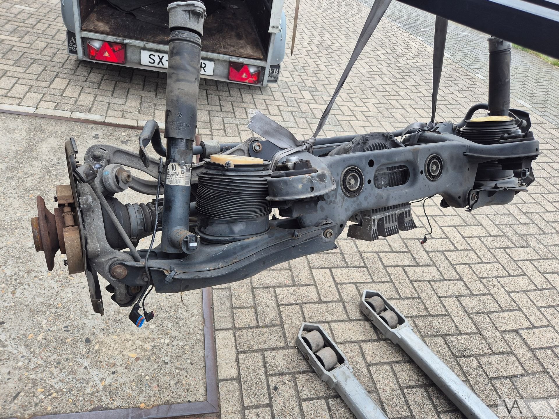 Achteras met differentieel van Mercedes CLS AMG W218 11 - 18, Auto-onderdelen, Transmissie en Toebehoren, Gebruikt, -, Ophalen of Verzenden