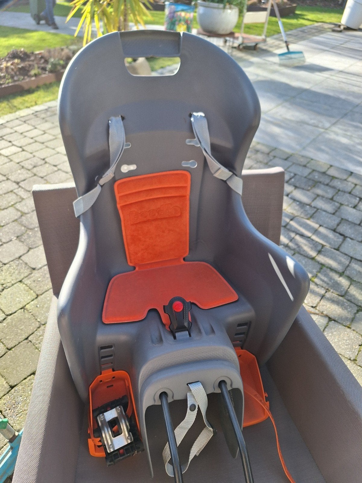 Fietsstoeltje voor achterop., Ophalen, Gebruikt