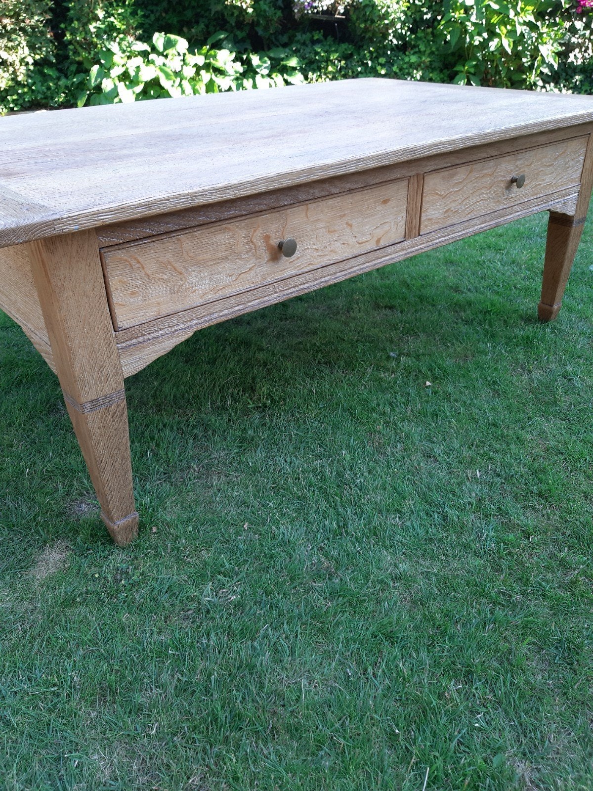 Antieke massieve oud eiken salontafel, Ophalen of Verzenden