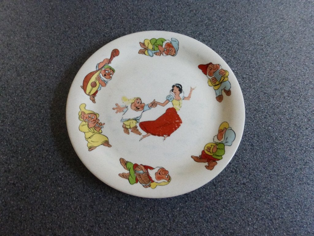 Royal Spfinx bord 1964 Sneeuwwitje + 7 dwergen voor DISNEY, Ophalen of Verzenden