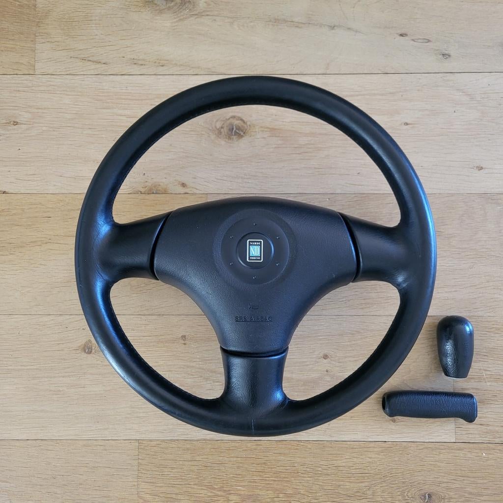 Nardi Torino leren stuur, pookknop, handremgreep MX-5 NB, Auto-onderdelen, Ophalen of Verzenden, Gebruikt, Overige automerken