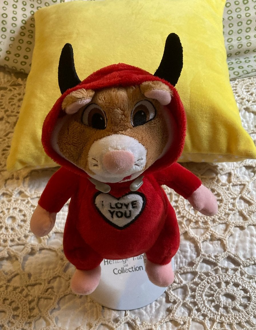 Liefdevol duiveltje hamster AH knuffel met 'I Love You', Verzamelen, Ophalen of Verzenden