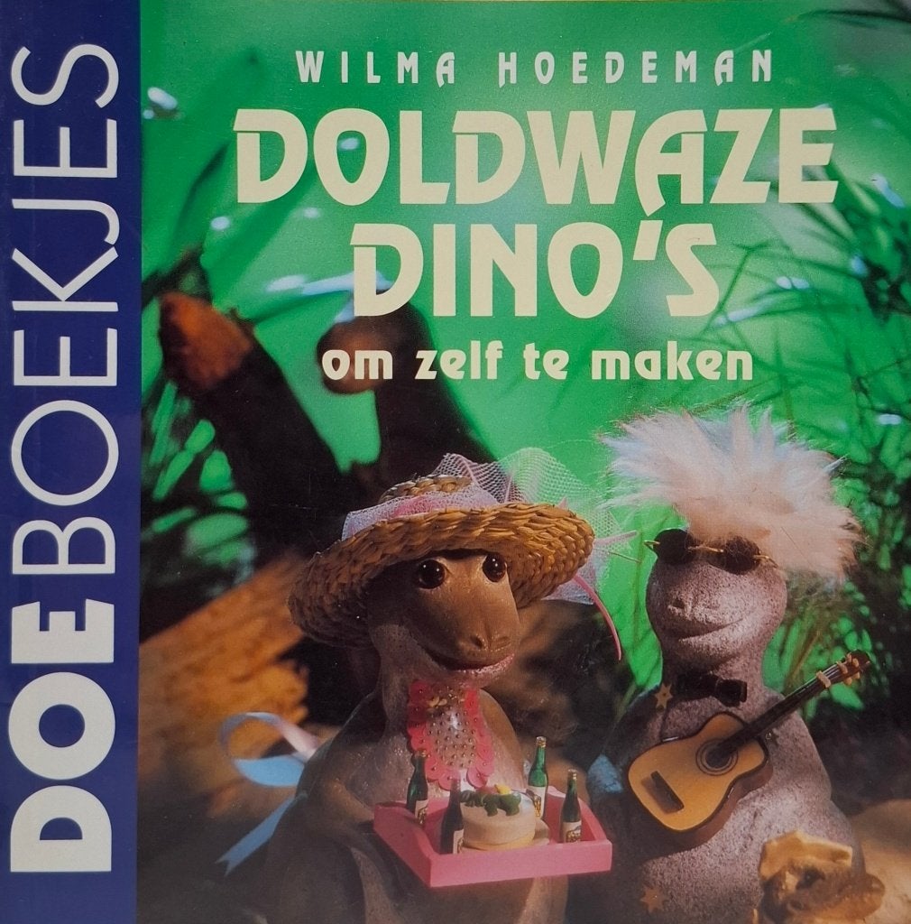 DOEBOEKJE Doldwaze dino's om zelf te maken, Gelezen, Wilma Hoedeman, Ophalen of Verzenden, Scrapbooking en Knutselen