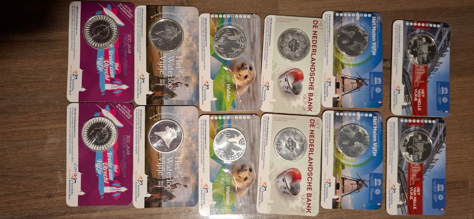 48 Herdenkingsmunten 5 Euro - Diverse Uitgaven, Postzegels en Munten, Ophalen, Koningin Beatrix, Euro's, Losse munt