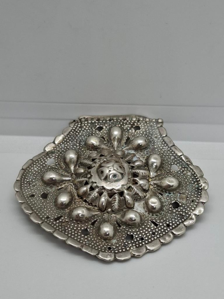 Antiek Zilveren Oorijzer - Circa 6 cm, Antiek en Kunst, Antiek | Goud en Zilver, Ophalen of Verzenden