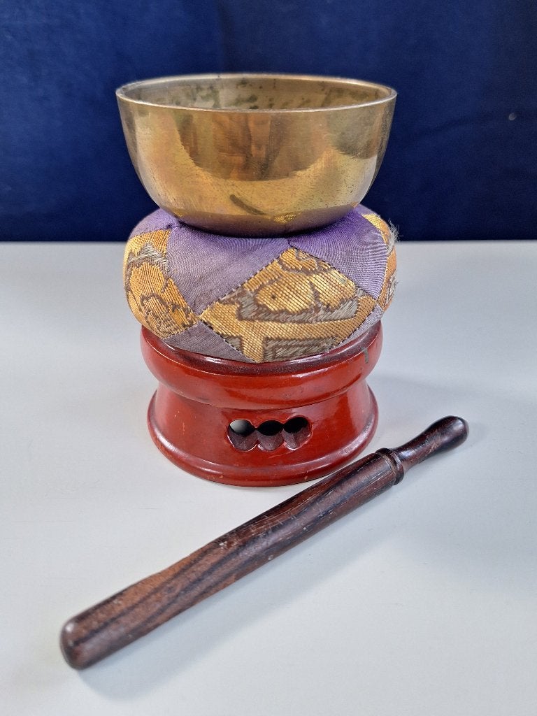 klankschaal, glasheldere klank, dokusan, zen, japans, Ophalen of Verzenden, Gebruikt