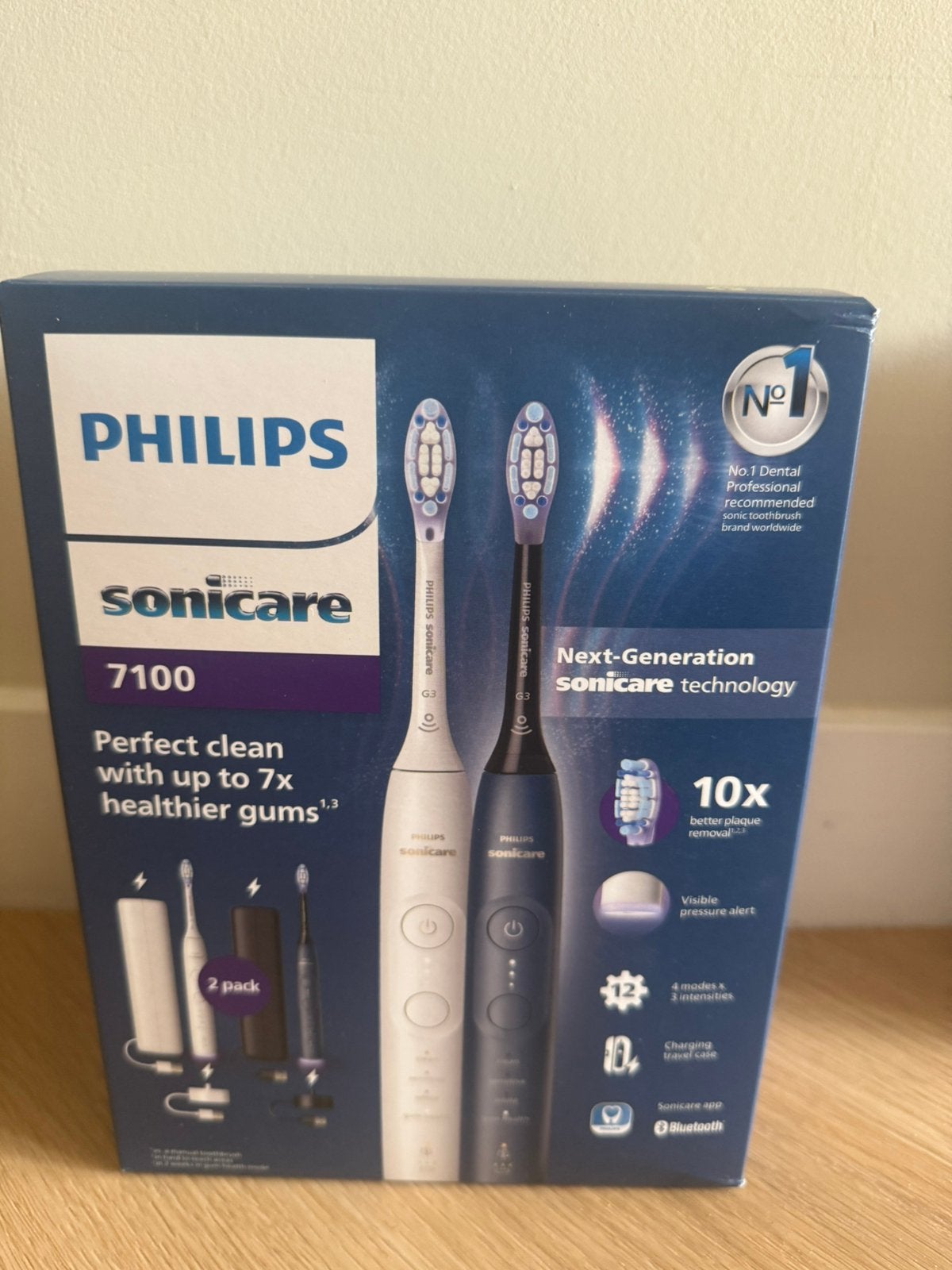 Philips Sonicare 7100 Series DUO NIEUW, Verzenden, Zo goed als nieuw, Tandenborstel
