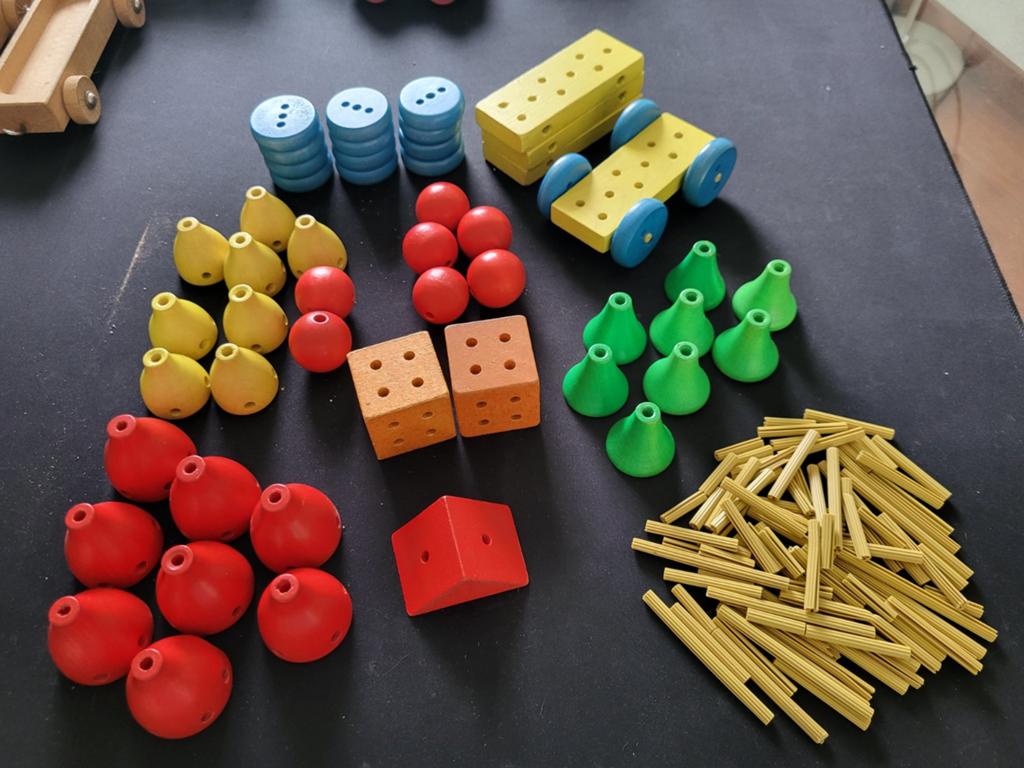 Vintage Tingo Jumbo houten speelgoed jaren 60/70, Kinderen en Baby's, Speelgoed | Houten speelgoed, Ophalen of Verzenden, Gebruikt