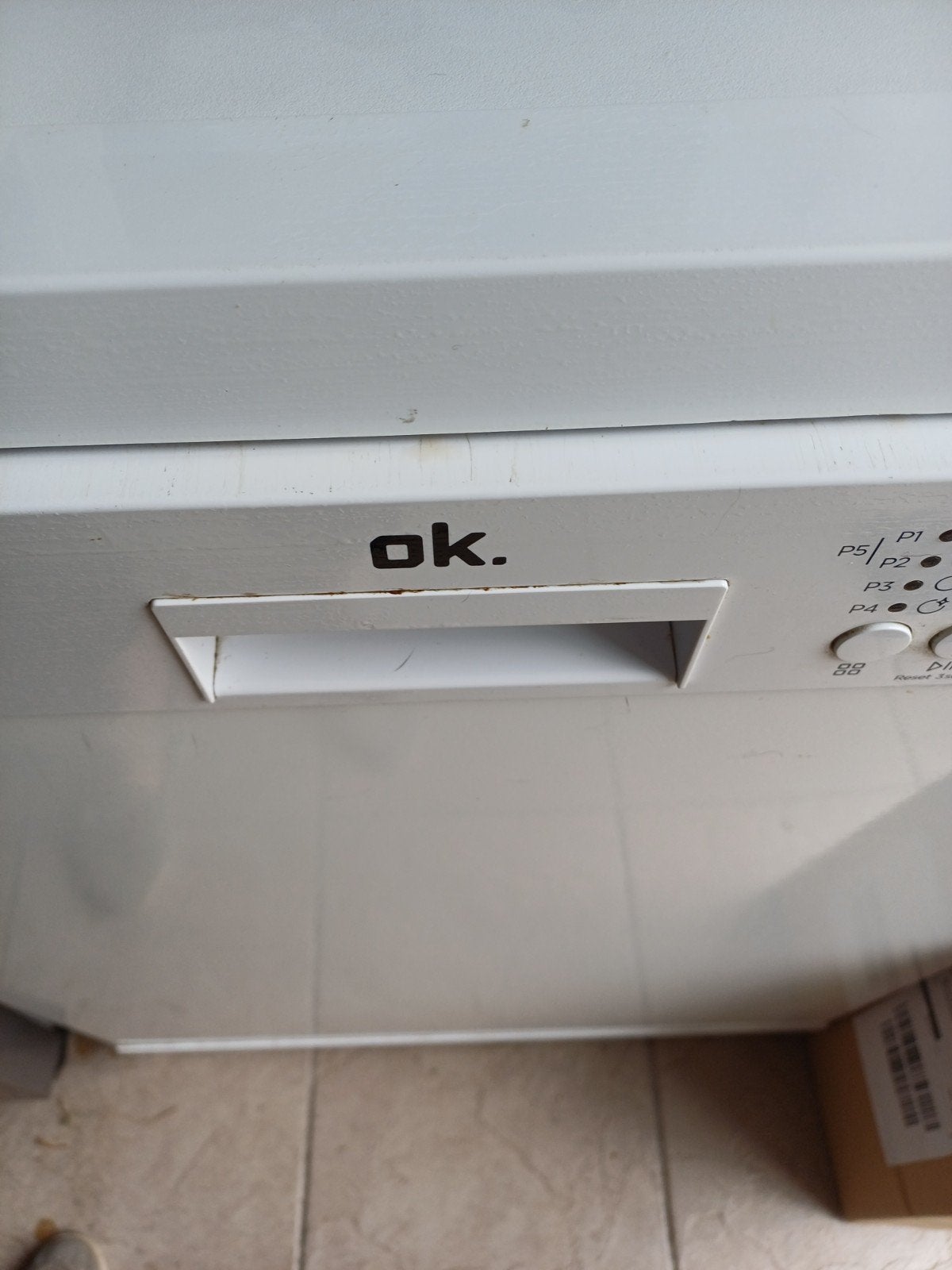 OK. Vrijstaande vaatwasser - Gebruikt, Witgoed en Apparatuur, Vaatwasmachines, Gebruikt, 60 cm of meer, Ophalen of Verzenden, 85 tot 90 cm