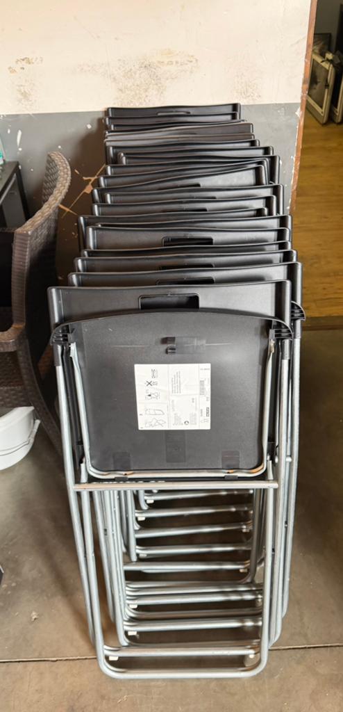 IKEA LINNMON 7x tafels+ GUNDE inklapbare stoelen 20 stuks, Gebruikt, Ophalen, .., Ikea