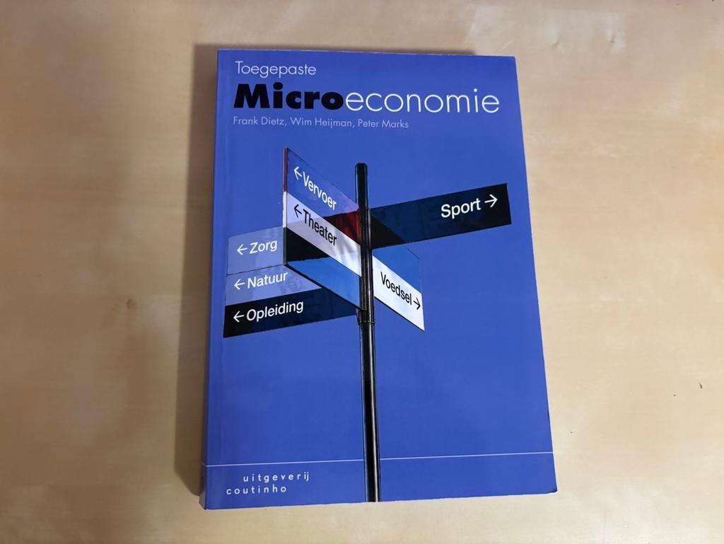 Toegepaste Microeconomie, Boeken, Studieboeken en Cursussen, Ophalen of Verzenden, Beta, Gelezen, WO