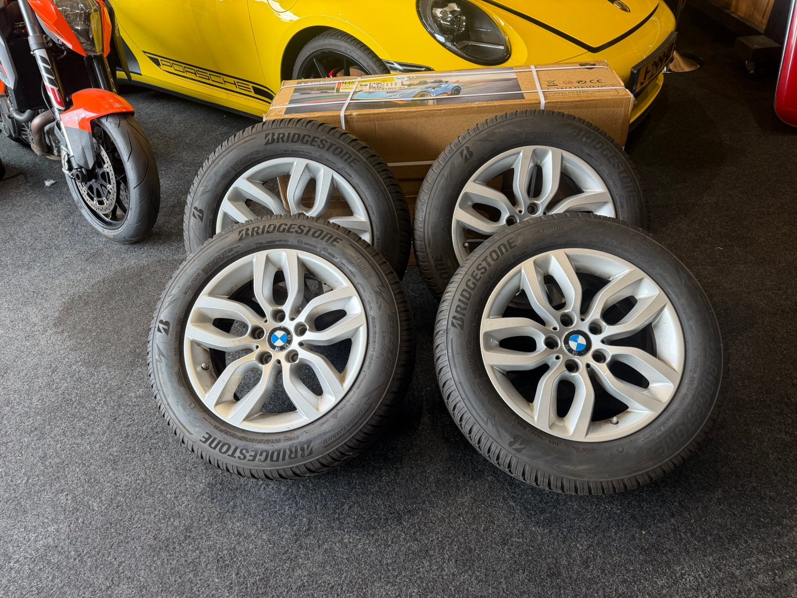 Bmw 225 60 17 Winter Bridgestone, Ophalen, Gebruikt, Banden en Velgen, Winterbanden