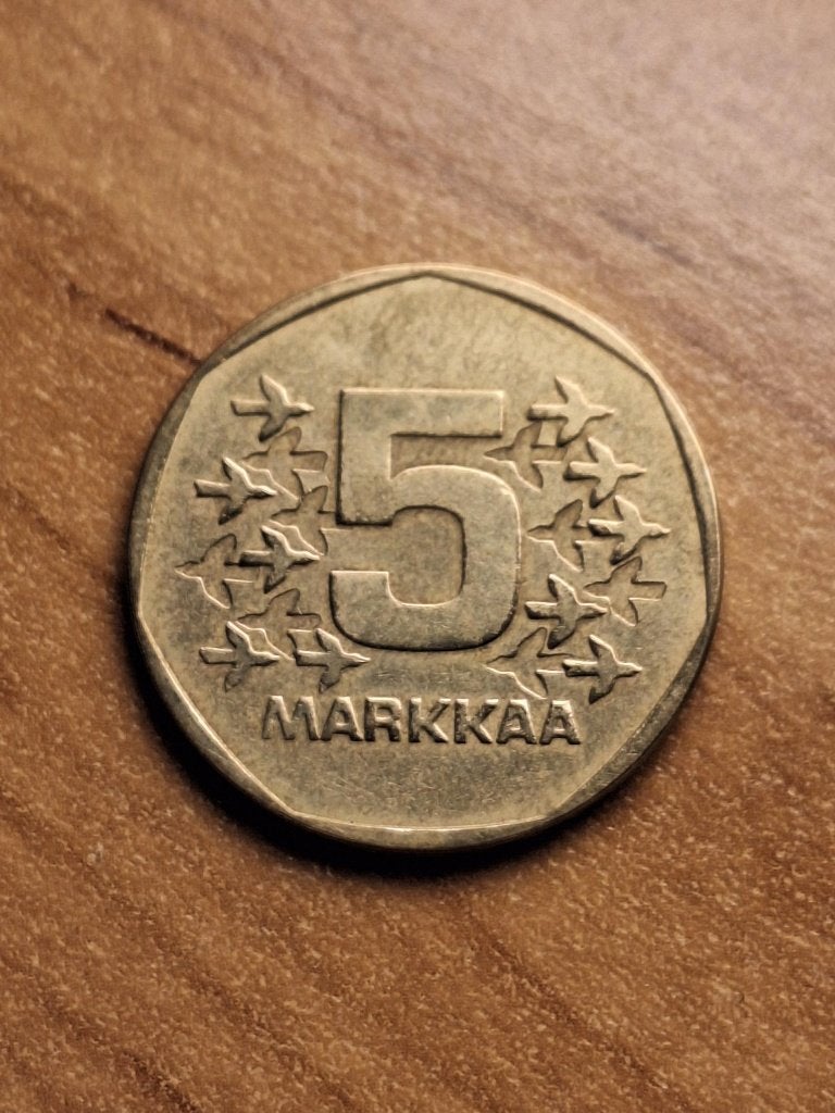 munt Finland 5 markkaa 1973, Ophalen of Verzenden, Overige landen, Losse munt