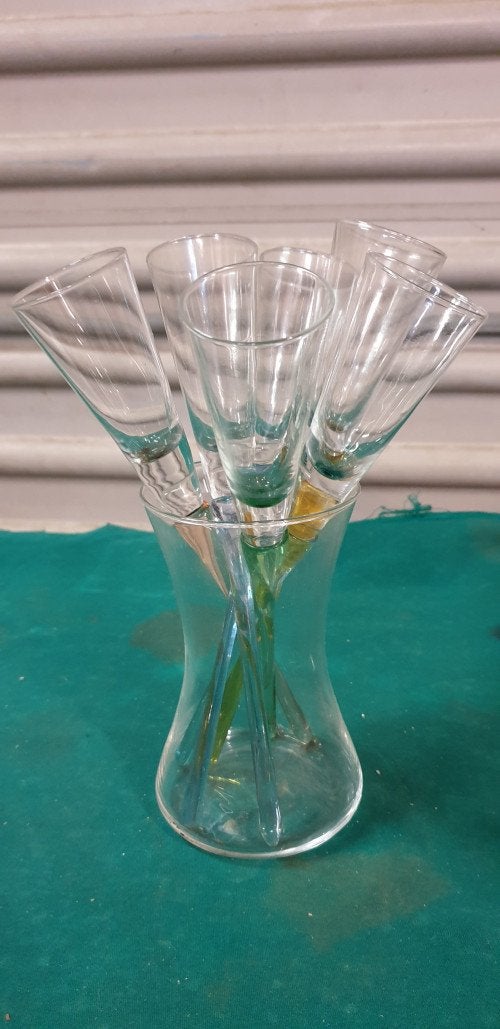 shot glazen op steel, Verzamelen, Glas en Borrelglaasjes, Ophalen of Verzenden, 'T Olde Gre-j, Info@toldegrej.nl, Endepoelstraat 20f Didam