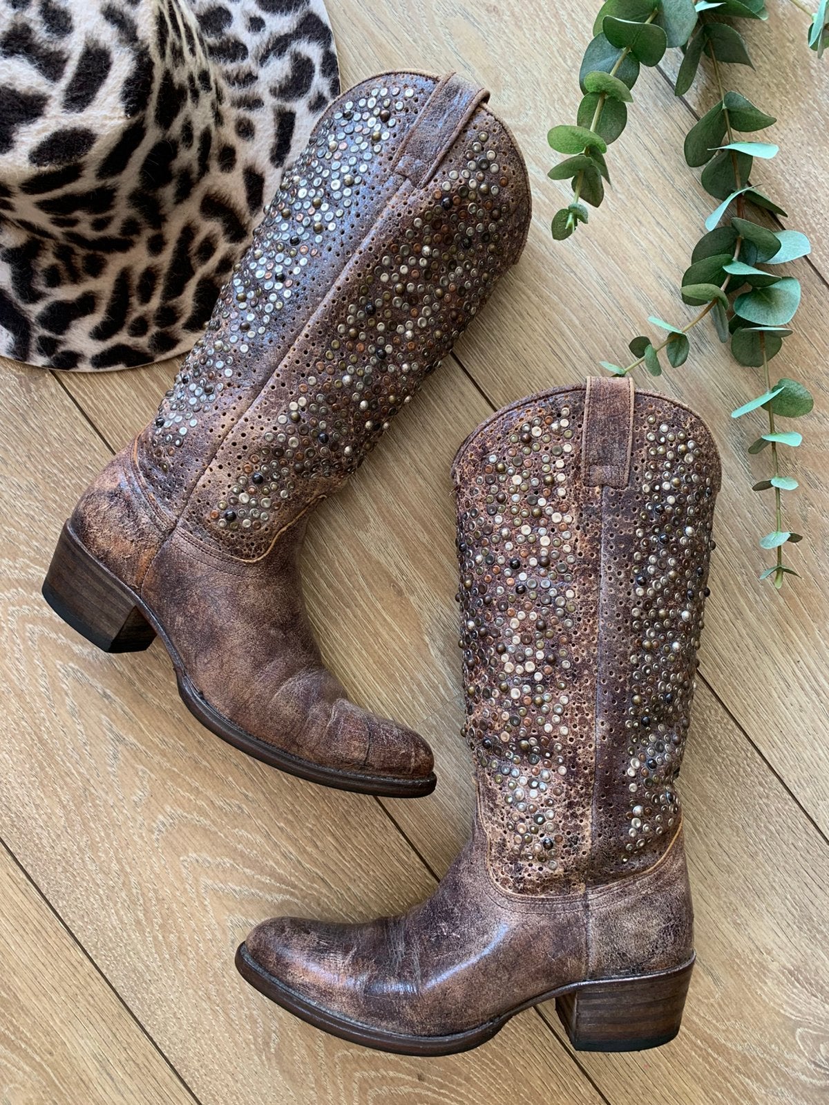 Sendra hoge cowboylaarzen met rits 38 western boots laarzen, Hoge laarzen, -, Ophalen of Verzenden, Zo goed als nieuw