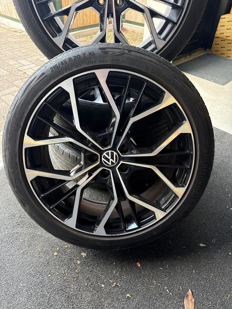 20 inch velgen met banden voor VW ID3 - Gebruikt, Auto-onderdelen, Banden en Velgen, Banden en Velgen, Ophalen of Verzenden, Personenwagen