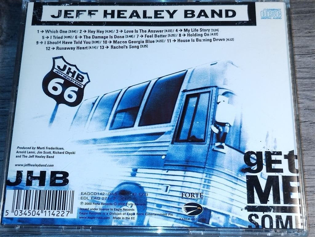 The Jeff Healey Band - Get Me Some, Ophalen of Verzenden, Zo goed als nieuw, Jazz