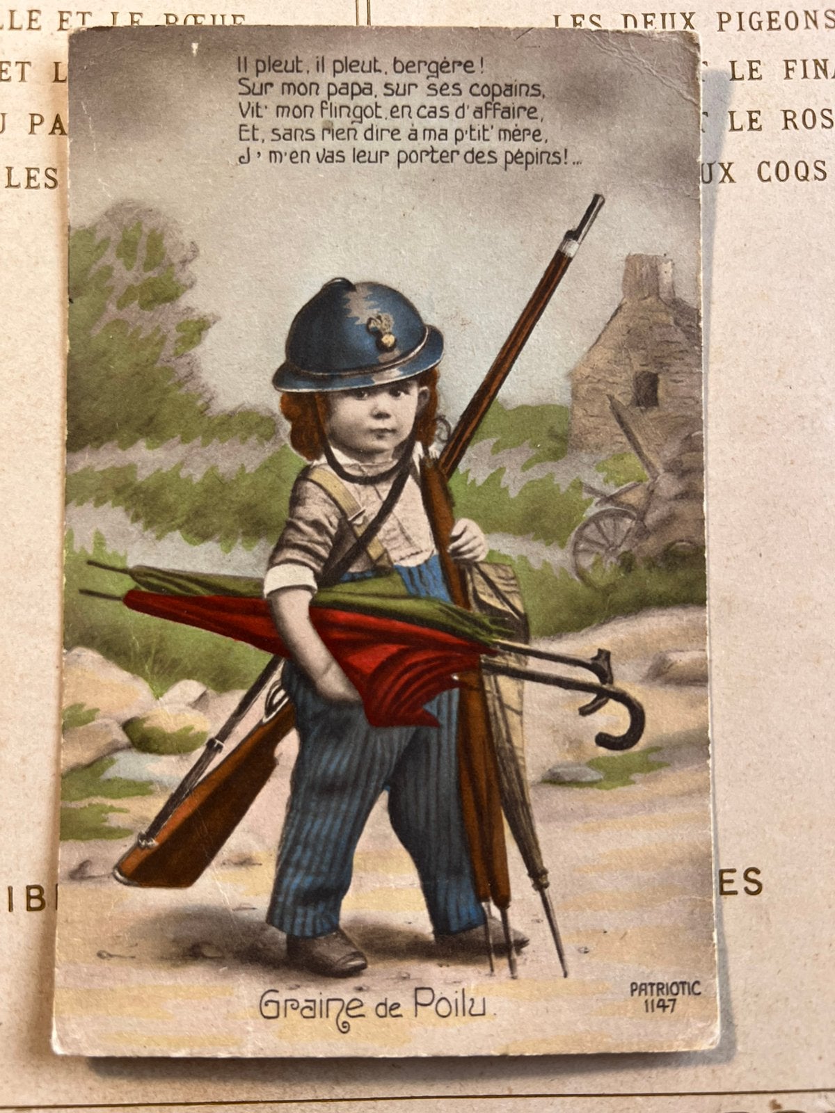 Graine de Poilu - WO1- militair (GO), Verzamelen, Ophalen of Verzenden, Voor 1920, Gelopen, Kinderen