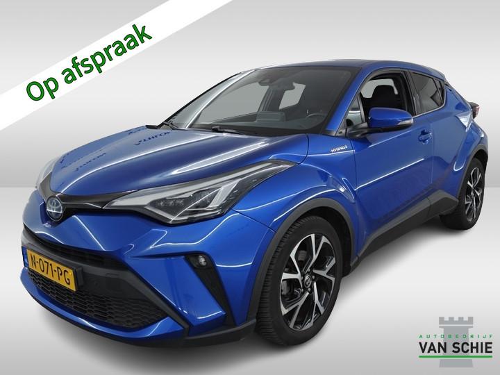 Toyota C-HR 1.8 Hybrid Business Plus 1e-Eig. & Dealer-Onderh, Auto's, Toyota, 12 maanden, Stof, 4 cilinders, Blauw